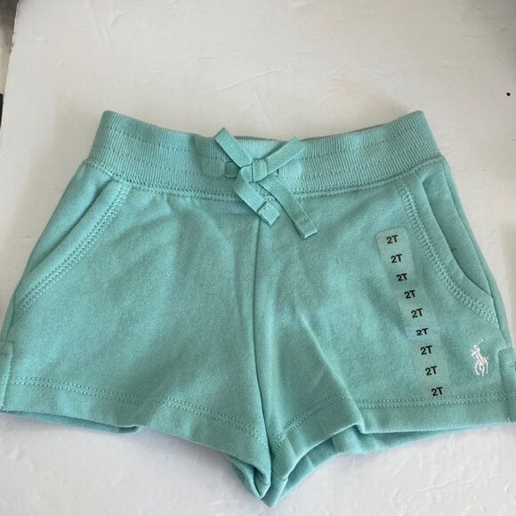 Polo children’s mint green drawstring 60 %cotton 40 %polyester pockets brand new - Picture 1 of 6